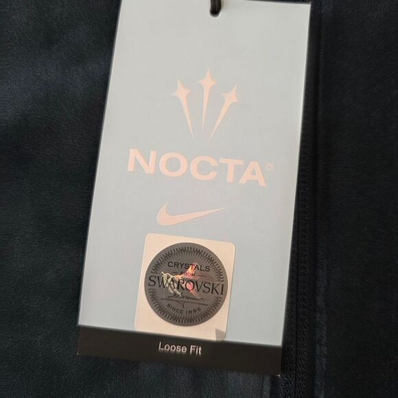 Nike x NOCTA Swarovski Velour Zip Jacket Armory Navy DV3734-454 Men's Medium M - Picture 6 of 16